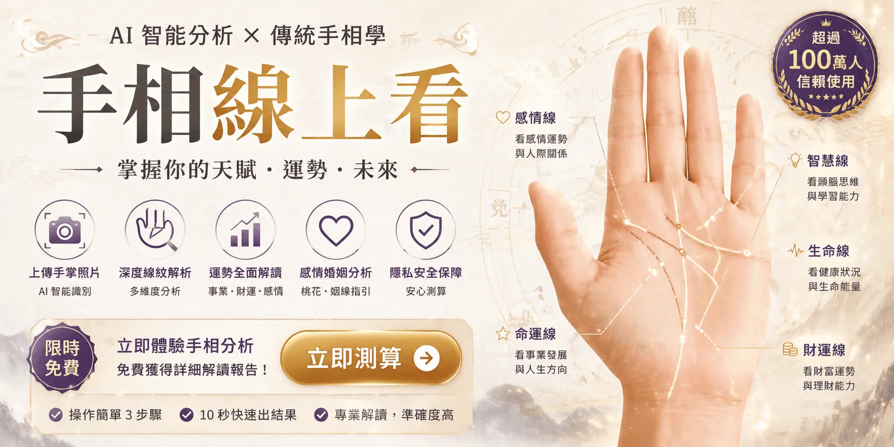 線上看手相